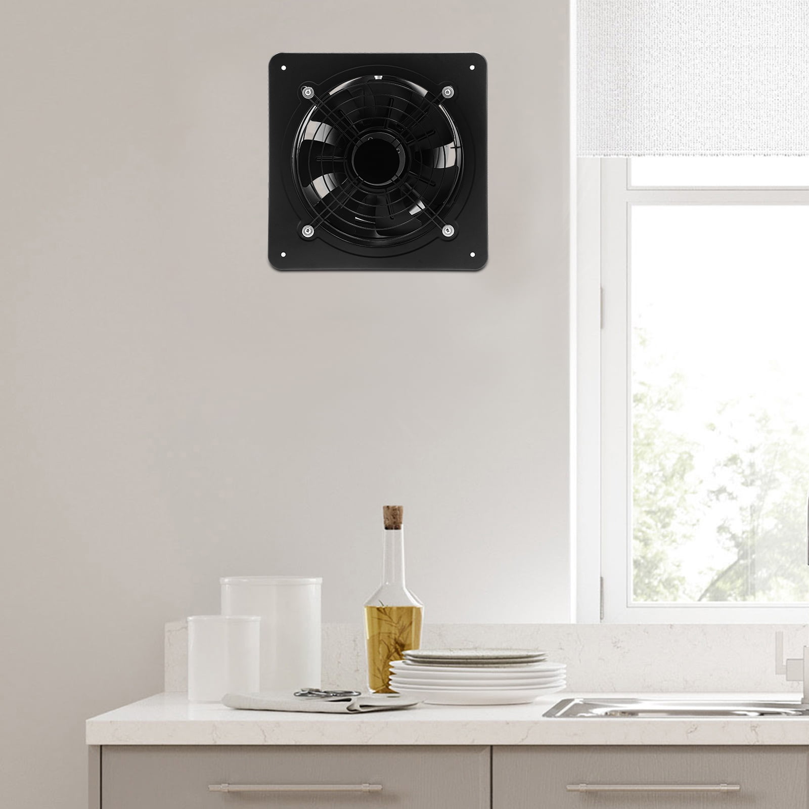 10 Inch Exhaust Fan Portable Ventilation Fan Kitchen Exhaust Fan Wall Mounted