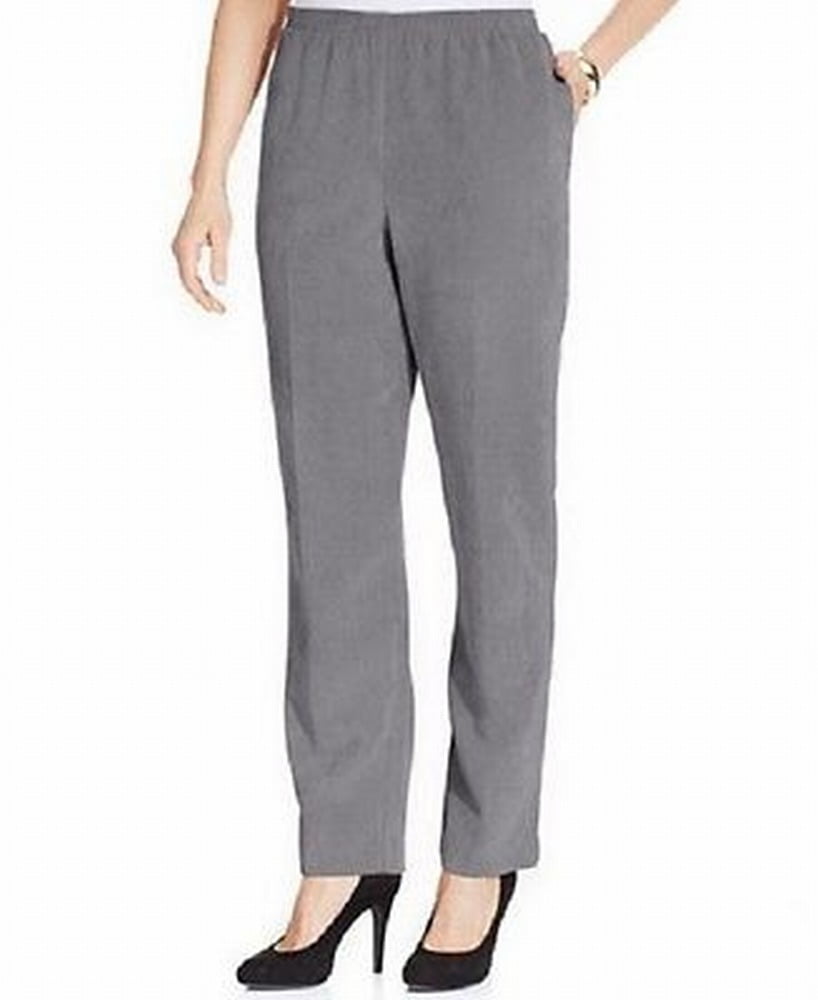 Alfred Dunner - Alfred Dunner NEW Gray Womens Size 14P Petite Pull-On ...