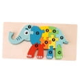 thumbnail image 2 of Rompecabezas de números de animales de madera, rompecabezas para niños pequeños, juguete educativo de aprendizaje sensorial, rompecabezas de números,, 2 of 8