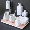 thumbnail image 2 of Kitchen Sink Side Draining Board Coffee Tray Holder Organizer Multi Scene Shelf Organizer Pink Size L, 2 of 8