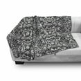 thumbnail image 3 of Gothic Soft Flannel Fleece Blanket, Classical Bridal Composition Vintage Spring Motifs Victorian Wedding Inspirations, Cozy Plush for Indoor and Outdoor Use, 60" x 80", Black White, by Ambesonne, 3 of 6