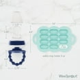 thumbnail image 3 of WeeSprout Silicone Baby Feeder Teether Set with Freezer Tray & Extra Pouches, 3 of 8