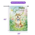 thumbnail image 5 of Shiba Inu Hello Spring Time Flower Floral Nature House Flag 28x40in Double Sided Shibas Dog Lovers Gifts Idea Outdoor Decor - 02031, 5 of 5