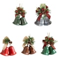 thumbnail image 2 of Naiovety Campana navideña decorativa. Fácil de colgar. Sonido nítido. Ideal para coronas, salas de estar y jardines. Kits de decoración para fiestas Café marrón, 2 of 6