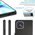 thumbnail image 6 of CoverON Apple iPhone 12 Pro Max Wallet Case, RFID Blocking Vegan Leather 6x Card Slot Holder Cover Flip Folio Phone Pouch, Black, 6 of 7