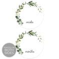 thumbnail image 2 of Modern Greenery Pregnancy Milestone Sign / 10" Round Dry Erase Baby Sign / Botanical Gender Neutral Newborn Infant Circle Photo Prop / Made In The USA, 2 of 6
