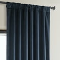 thumbnail image 5 of Half Price Drapes Eternal Blue Heritage Plush Velvet Room Darkening Curtains (1 Panel), 50W X 108L, 5 of 12