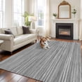thumbnail image 2 of Rectangle Area Rugs 8 x 10 Ft, Vintage Gray Non-Slip Residential Carpet, Country Farmhouse Abstract Minimalist Art Indoor Crawling Mats Runner Rugs for Living Room/Dining Room/Bedroom, 2 of 8