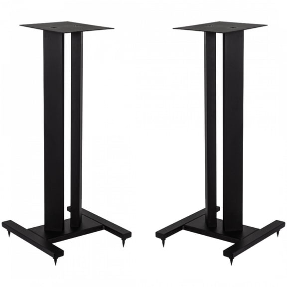 Elac LS20-B - 23" All Steel Speaker Speaker Stands - Black, Pair