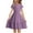 Purple, variant on Girls Clothes under $5! Cagogo Tween Girls Cotton Linen Summer Midi Dresses Short Sleeve Casual Flowy Tiered Dress A-Line Sundress for 4-14 Years