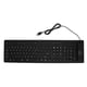 thumbnail image 1 of 109 Keys Silicone Foldable Keyboard, Silent, Dustproof, Wired, USB, Flexible, for Desktop, Laptop, Home, Office, Black, 1 of 4