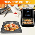 thumbnail image 5 of GCQ Air Fryer Replacement Parts for Chefman Compact 6.3 Qt 4 In 1 Air Fryer, 10’’×9.6’’ Air Fryer Drip Tray Grill Pan Plate Accessories Tray Rack, 5 of 7