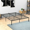 thumbnail image 7 of Metal Platform Bed Frame with Sturdy Steel Bed Slats, Black QUEEN, 7 of 7