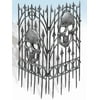 Forum Novelties Silver Skull Fence Halloween Decoration - 36 in x 24 in