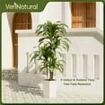 thumbnail image 6 of Artificial Dracaena Tree 6FT - UV Resistant Faux Tree with Large Taper Planter & Pebbles - Tall Fake Plants Indoor & Outdoor, Potted Floor Plant for Home Living Room Porch Decor, VN127, 6 of 9