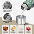 thumbnail image 3 of Design Pattern 20oz Stainless Steel Thermal Bottle with Tea Filter and Cup Lid, Vacuum Insulated Coffee Mug with 316L Inner Liner, Leakproof Travel Thermos for Office, Commute & Outdoor, 3 of 7