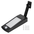 thumbnail image 1 of Lámpara solar con sensor de movimiento para exteriores, ideal para jardines, patios, parques y calles, color negro., 1 of 14