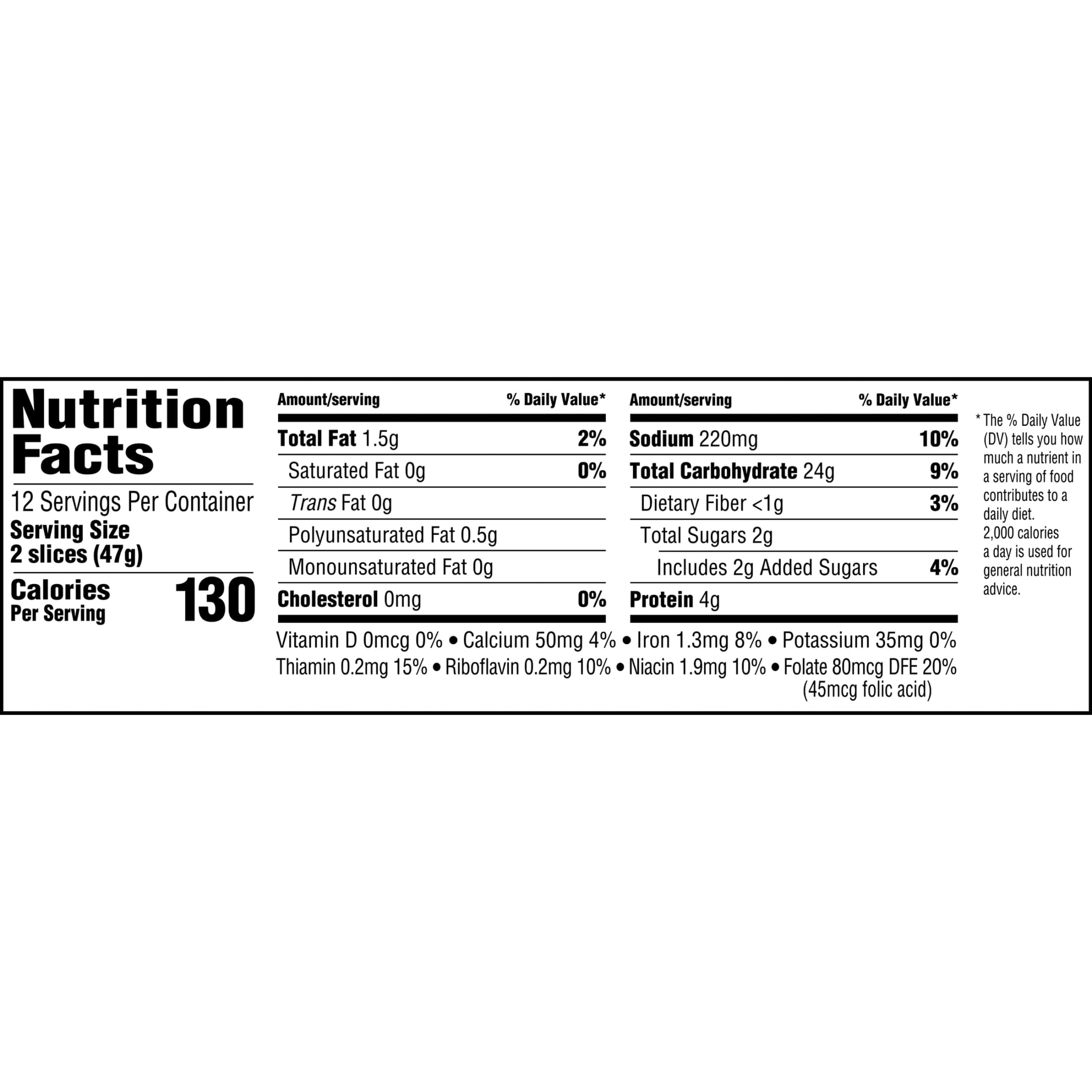 Sunbeam King Thin Bread, 20 oz
