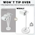 thumbnail image 5 of YANGLI Free Standing Toilet Paper Holder, White, SUS304 Stainless Steel, Pivoting Design for Mega Rolls, 5 of 5