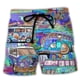thumbnail image 1 of Bañador corto con estampado 3D de calavera para hombre, traje de baño con estampado de tabla de surf, pantalones cortos de playa, ropa de baño Masculina Fivean unisex, 1 of 2