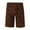 Brown, variant on Aayomet Mens Shorts Men's Summer Printed Pant Short Casual Straight Shorts Trouser Button Pocket Solid Color Band 13 Gray,2XL