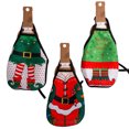 thumbnail image 5 of Christmas 7.5" Wine Bottle Apron, Funny Holiday Red and Green Decoration, 3 Pack, 5 of 8