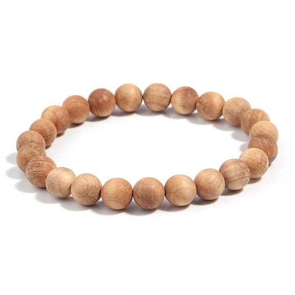 Nvzi-c Wooden Beaded Bracelet for Men and Women Lightweight Stretch Bracelet-Style D