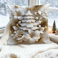 thumbnail image 2 of Xuniizn Christmas Pillow Covers 18x18 inch Xmas Decorations Soft Plush Faux Fur Wool Christmas Throw Pillow Cases Winter Holiday Decor for Sofa Living Room, 2 of 7