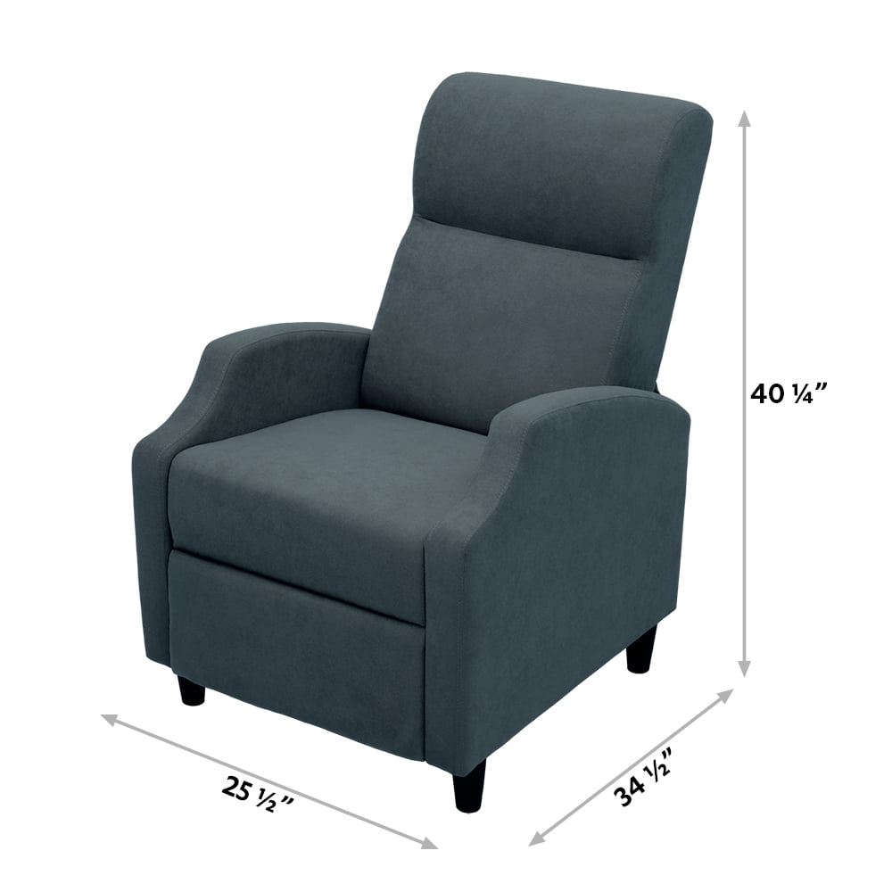 Abble Manual Recliner, Blue