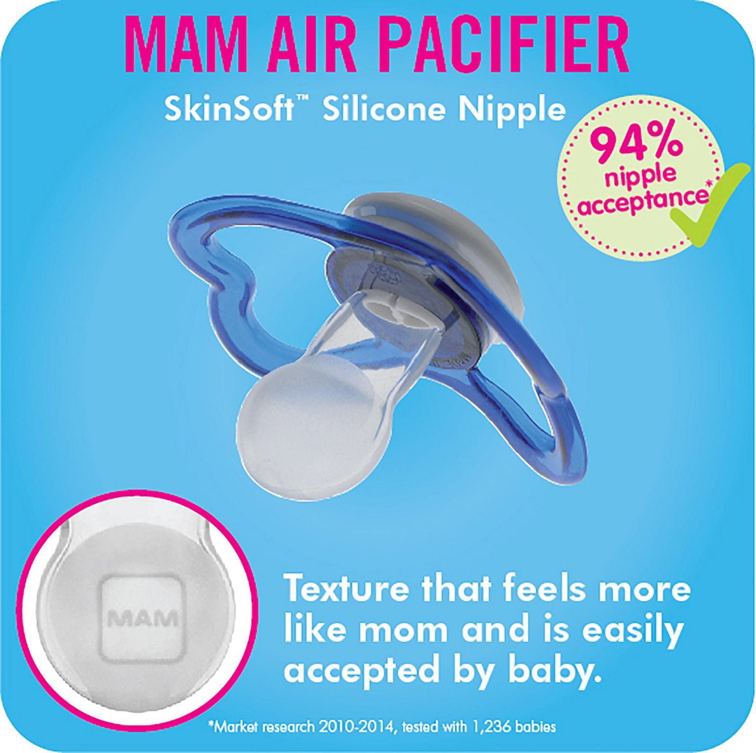 MAM Air Night Pacifiers (2 pack), MAM Sensitive Skin Pacifier 16+ Months, Glow in the Dark Pacifier, Best Pacifier for Breastfed Babies, Assorted, Baby Pacifiers, MAM Air Night Pacifier Asst 16+