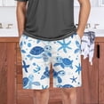 thumbnail image 7 of Men’s Sleep Shorts Relaxed Fit Lounge Pants with Pockets Mens Pajama Loungewear Home Wear Comfort Cute Turtles and Starfish Medium, 7 of 7