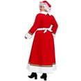 thumbnail image 2 of Womens Mrs Santa Claus Long Sleeve Cosplay Costume Christmas Fancy Dress Outfits, 2XL, 2 of 6