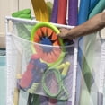 thumbnail image 6 of Essentially Yours Slim Rolling Pool Noodle Storage Organizer Bin, Space Saver, (14.4" W x 24.6" L x 42.5" H), White Style 428546, 6 of 10