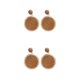 thumbnail image 3 of Minnieouse 1 par de pendientes bohemios, pendientes de gota, vacaciones en la playa, boda, fiesta, oficina, novias, joyería, regalo para mujer, café Café 2piezas Minnieouse CBP264589, 3 of 6