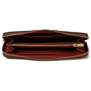 COACH Women's Color-Block Coated Canvas Signature Slim Accordion Zip Tan Rust CI331-B4NQ4 One Size