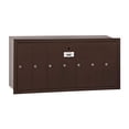thumbnail image 2 of Salsbury Industries 3507ZRU Recessed Mounted Vertical Mailbox for use with USPS Lock, 7 Doors, Bronze, 2 of 4