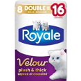thumbnail image 1 of Royale Velour, Plush & Thick Toilet Paper, 8 Double Equal 16 Rolls, 142 Bath Tissues Per Roll, 1 of 11