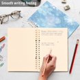 thumbnail image 5 of Wirebound Notebook Hardcover Spiral Notebooks Delicate Snowflakes Patter, 60 Pages, 80 GSM, 5.7 x 8.3in, 5 of 7