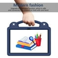 thumbnail image 5 of SaniMore for T-Mobile Revvl Tab 5G 10.36" 2023 EVA Kids Case, Skid-Proof Texture Case with Pencil Holder Hand Strap & Foldable Kickstand Shockproof Protective Case for Boys Girls, Navyblue, 5 of 8