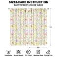 thumbnail image 2 of Soft Bloom Window Curtains 42x84 Inch 2 Panels Rod Pocket Blackout Drapes for Bedroom and Warm Atmosphere, 2 of 2