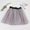 thumbnail image 3 of WUANDIXFA Tutu for Toddler Girls Tutu Skirt Dress up for Girls Polka Dot Tulle Skirt for Birthday Party Princess Party Ballet Dance Gray,3-8 Years, 3 of 3