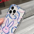thumbnail image 4 of Cute Cartoon Rabbit Avatar Water Ripple Clear Soft Phone Case Compatible with iPhone Case (Clear,iPhone 13), 4 of 6
