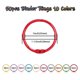 thumbnail image 4 of 50PCS Metallic Loose Leaf Binder Rings 1 1/5 Inch Colorful Book Rings, 4 of 5