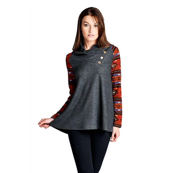 On Trend Women's Long Sleeve Sweatshirt Sweater Casual Pullover