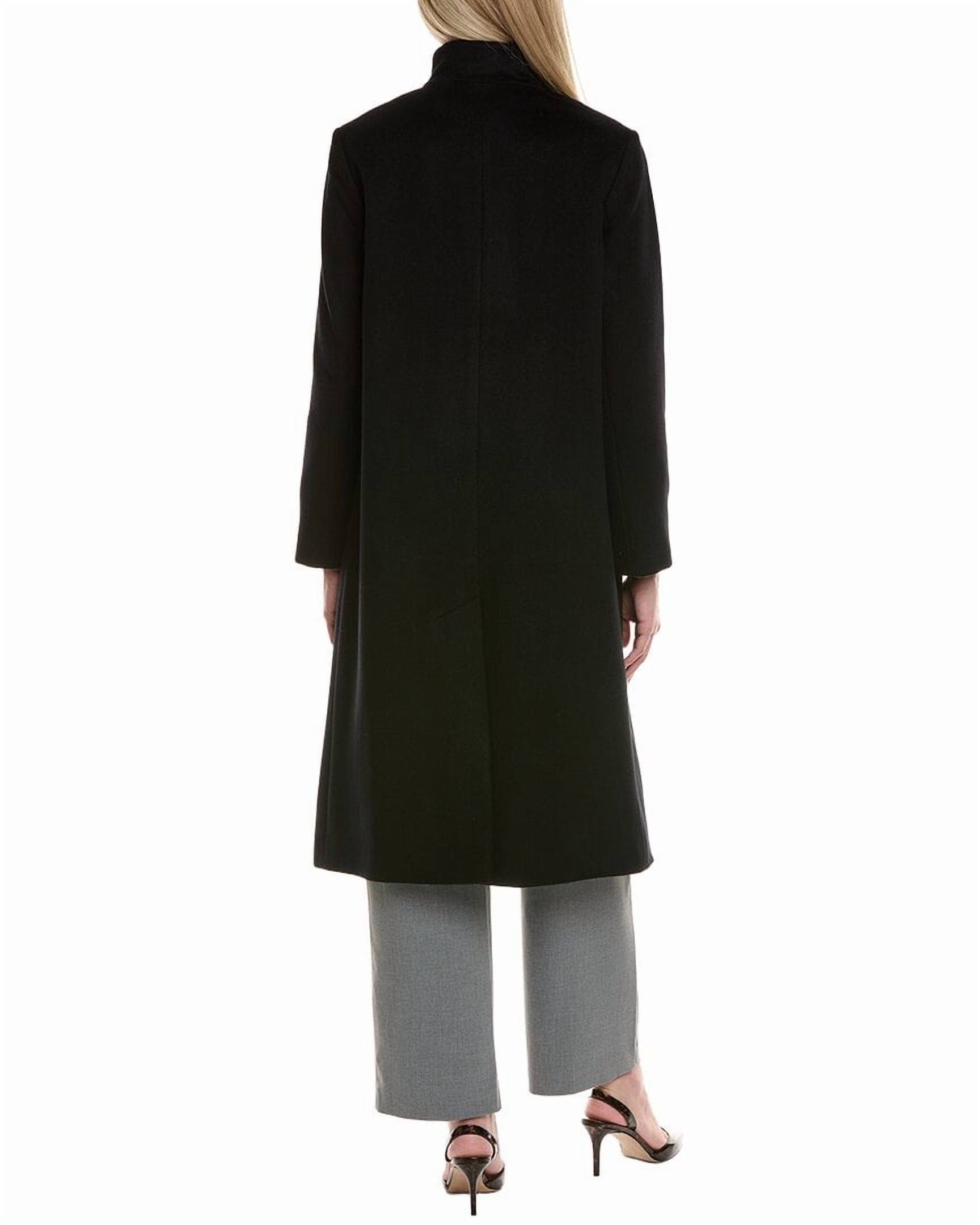 womens  Wool-Blend Coat, 2, Black - image 2