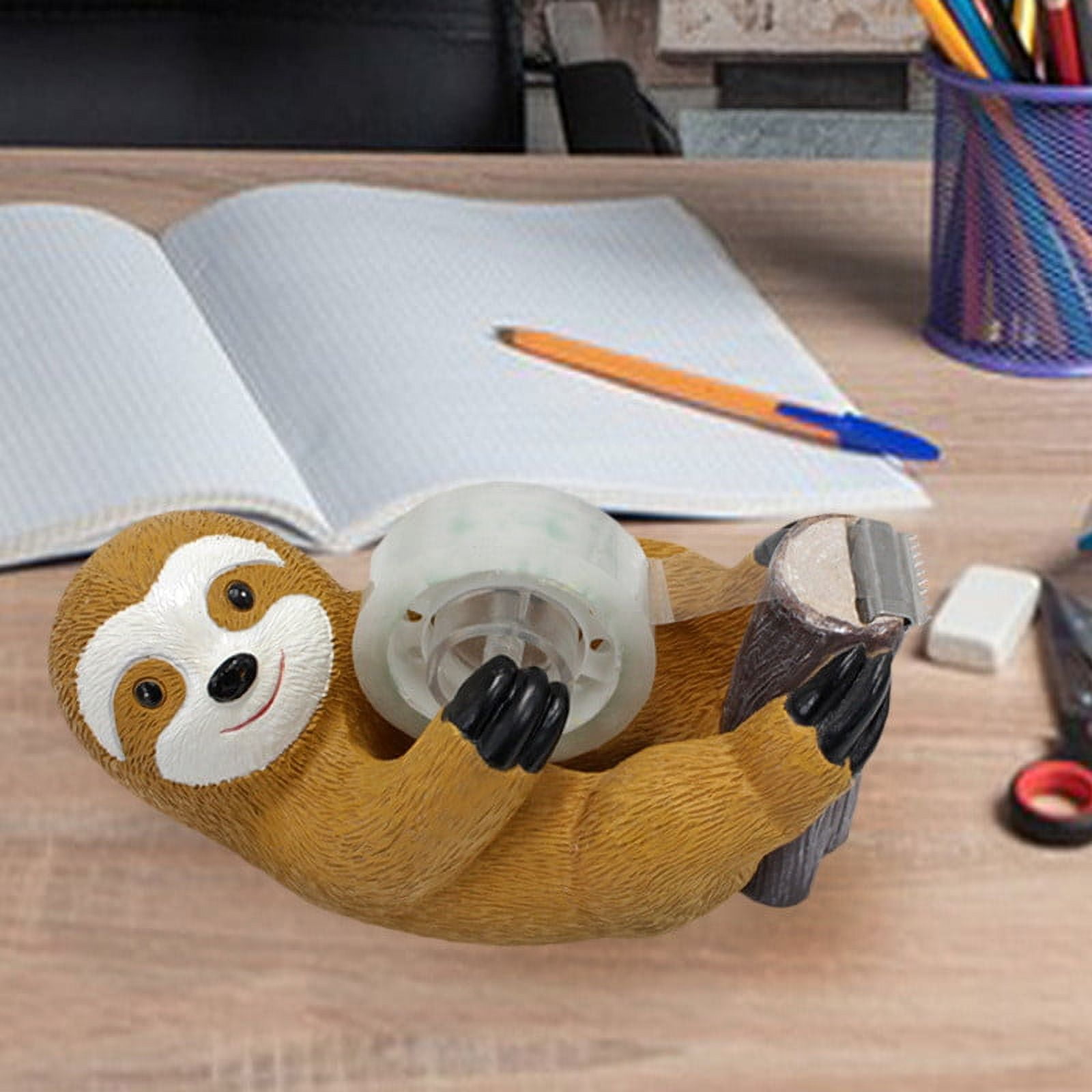 Tomorrow Delivery Sloth Tape Cutter Tape Dispenser With Tape For Kids  School Office Stationery Supplies