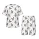thumbnail image 1 of Fotbe Funny Chicken Pijama Estampada de 2 Piezas para Niños – Ropa de Dormir de Manga Corta Cómoda para Niños y Niñas, Camiseta y Shorts de Algodón-3X-Large, 1 of 6