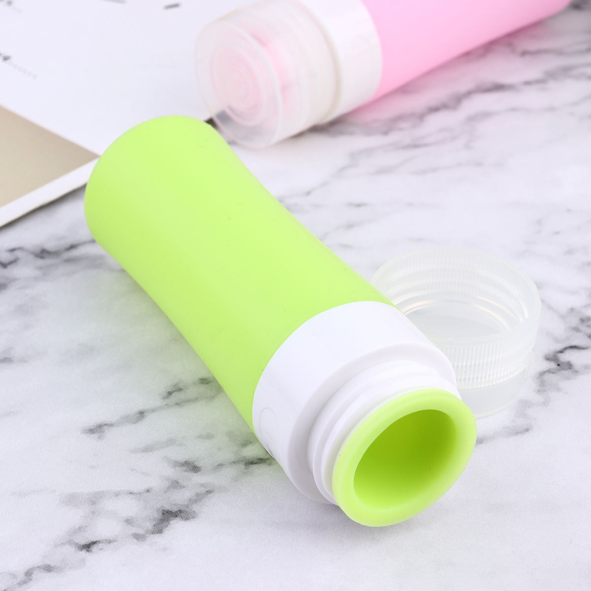 ELAYARD 6-Pack Silicone Makeup Sample Containers Travel Bottles Leakproof for Cosmetics