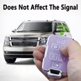 thumbnail image 6 of Key Fob Cover Compatible with Chevrolet Silverado 1500 2500HD 3500HD Tahoe Suburban Colorado Canyon GMC Sierra Yukon Keychain Case Holder Protector,Purple-single Set, 6 of 6