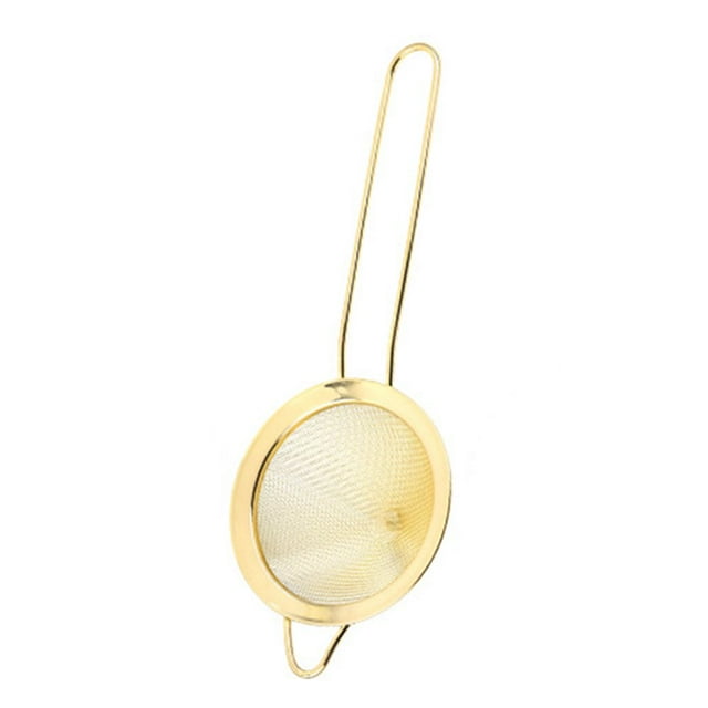 MesaSe Crépine à Cocktail Filtration Rapide Réutilisable Pas Facilement Déformée Longue Poignée Conception en Acier Inoxydable en Forme de Cône Petite Barre de Crépine à Cocktail Thé Herbe Fournitures